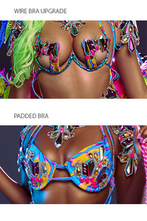Electronica Wire Bra Set