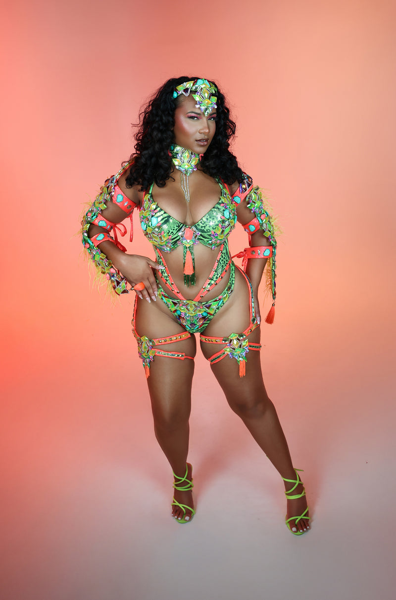 Amazonia Padded Bra Set BL