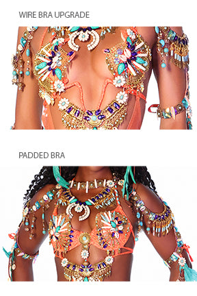 Anacaona Back Line Padded Bra Set