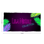 Neon palms Bach Towel 30" x 60" - Lila Nikole