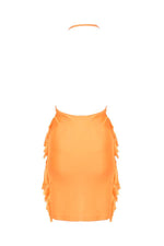 Orange Fringe Dress - Lila Nikole