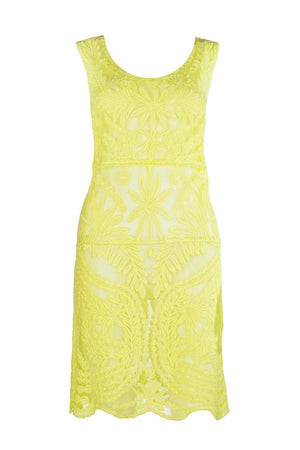 Yellow Crochet Dress - Lila Nikole