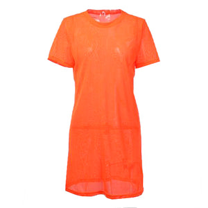 
                
                    Load image into Gallery viewer, Orange Pop Mesh Cover up - Lila Nikole
                
            